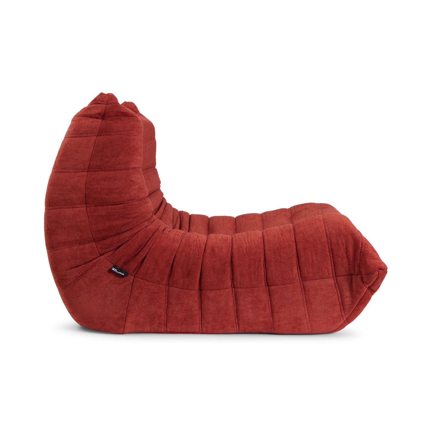 Plissé Fireside Chair in Saddle Brown
