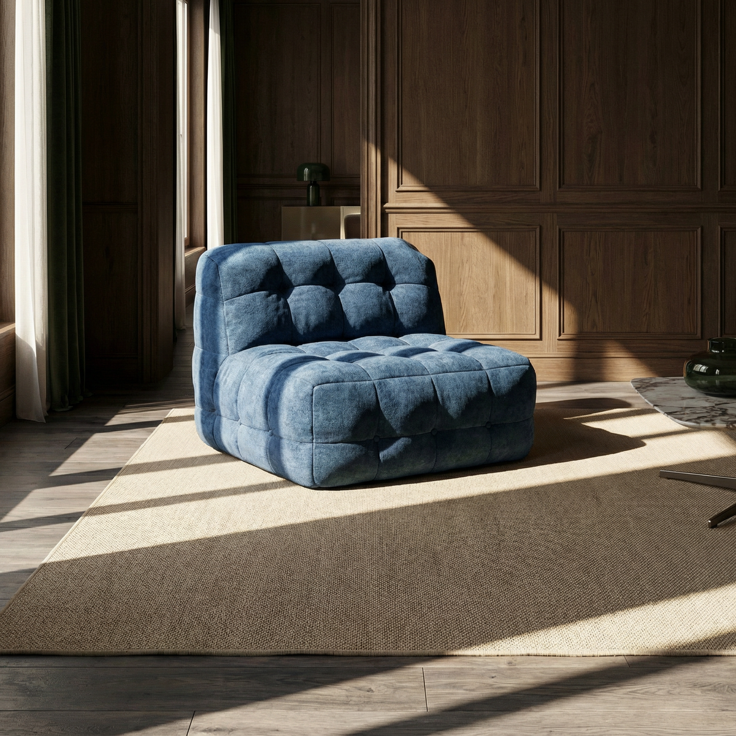 Form Lounge Chair in Storm Blue