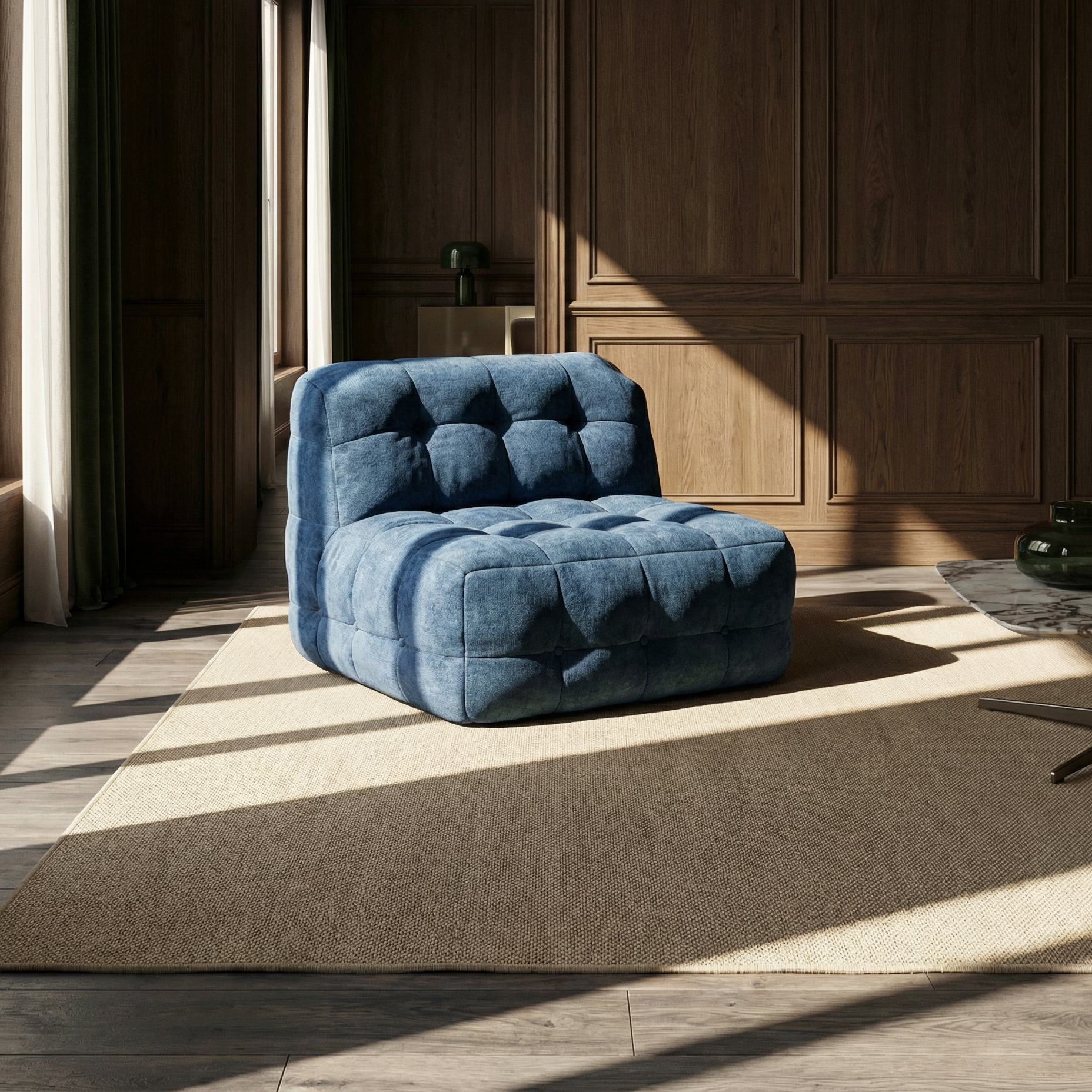 Form Lounge Chair in Storm Blue