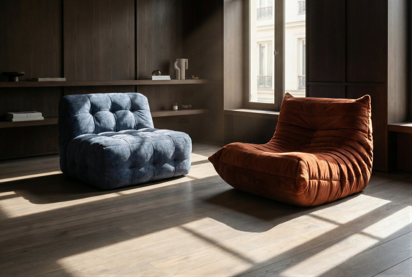 Form Lounge Chair in Storm Blue