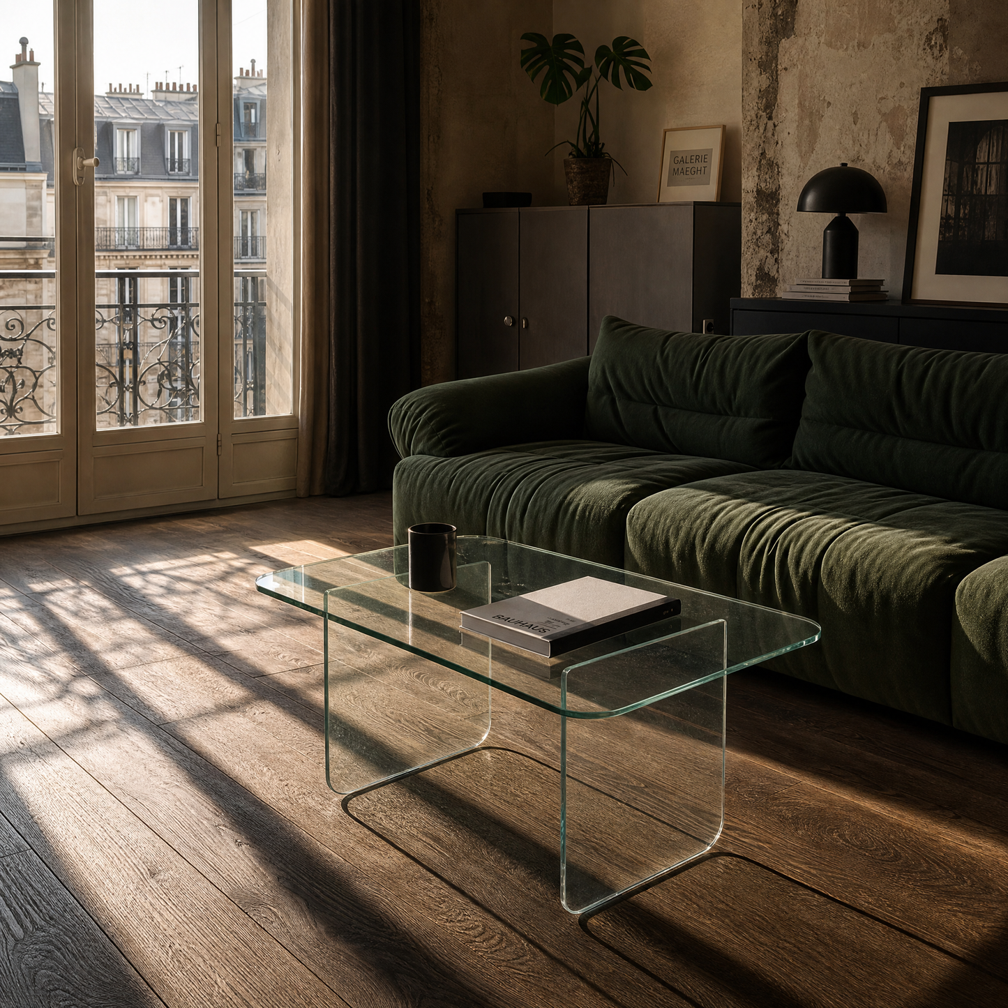 Frame Coffee Table - Clear Glass