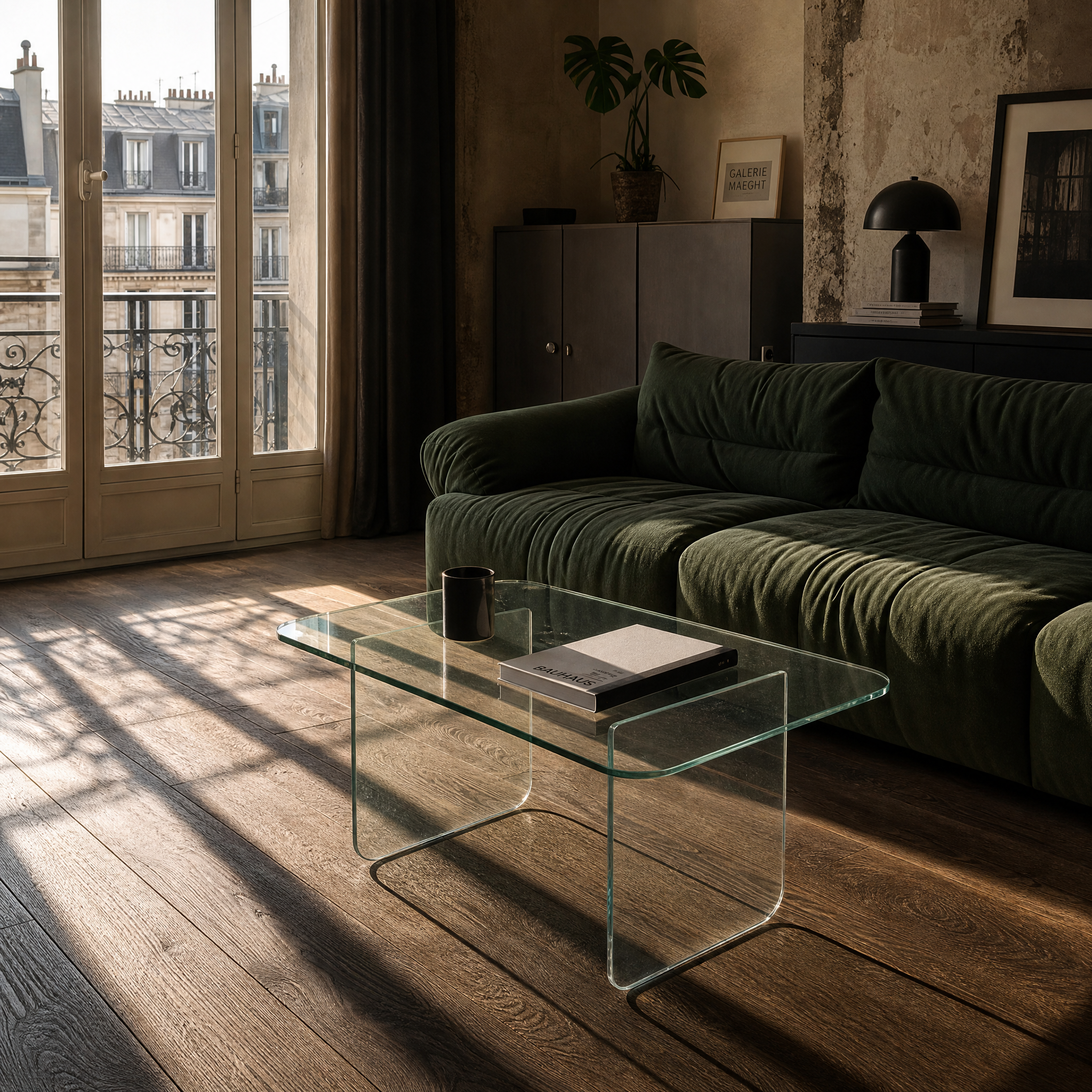 Frame Coffee Table - Clear Glass