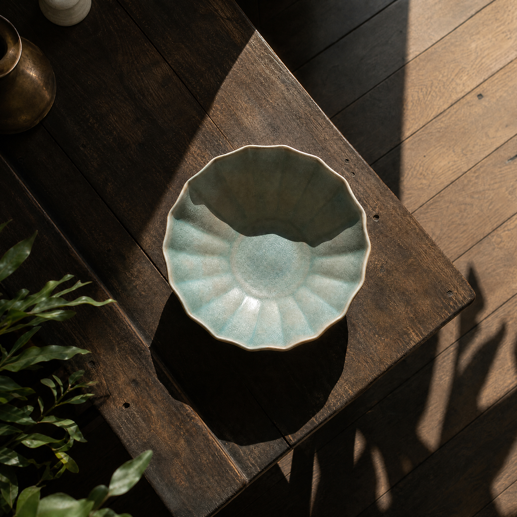 Column Bowl - Moss Green