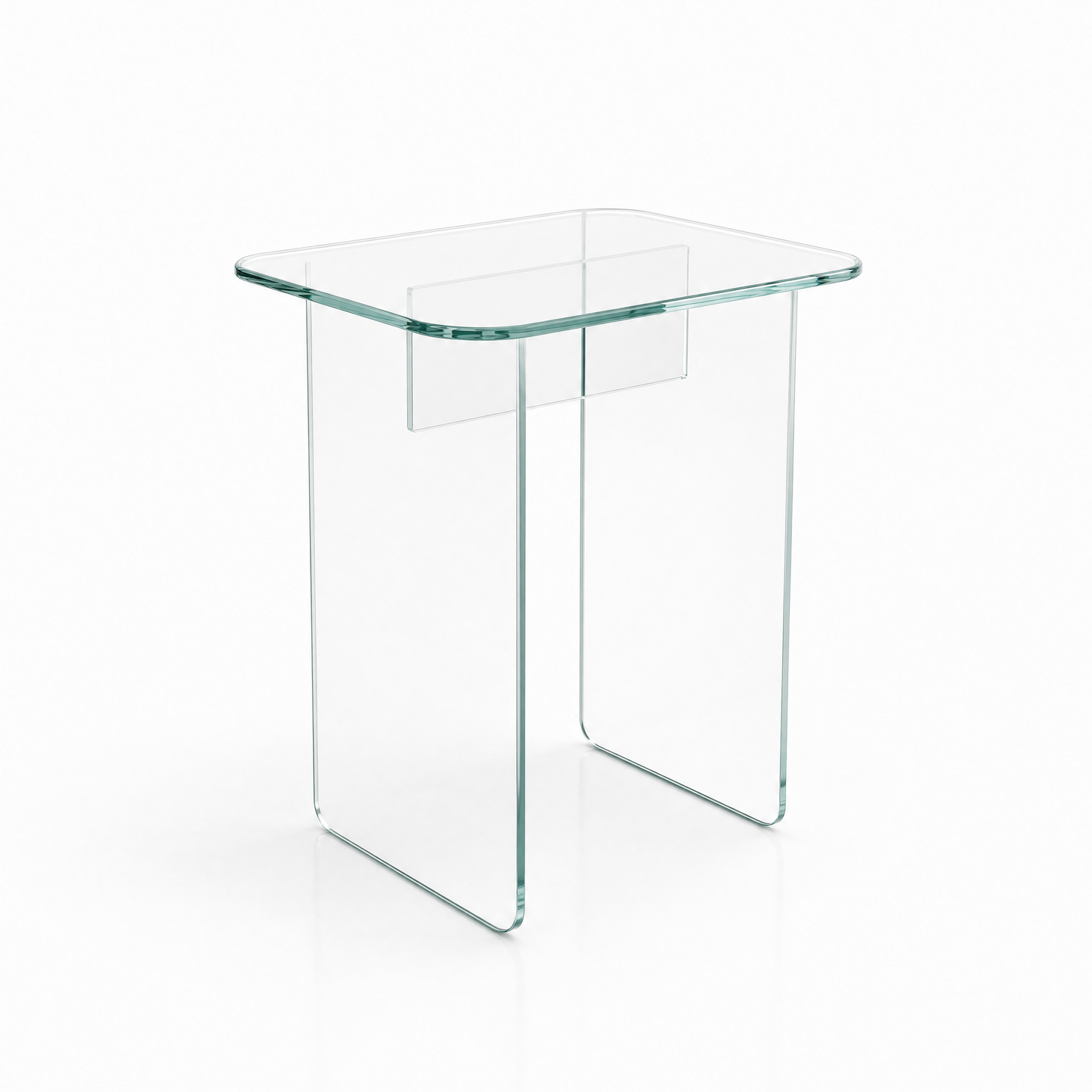 Frame Side Table - Clear Glass