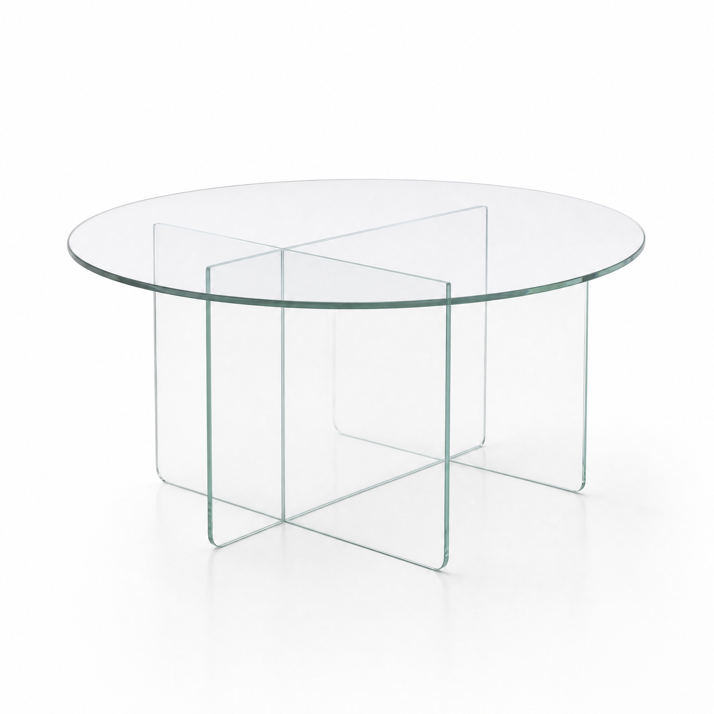 Radial Coffee Table - Clear Glass