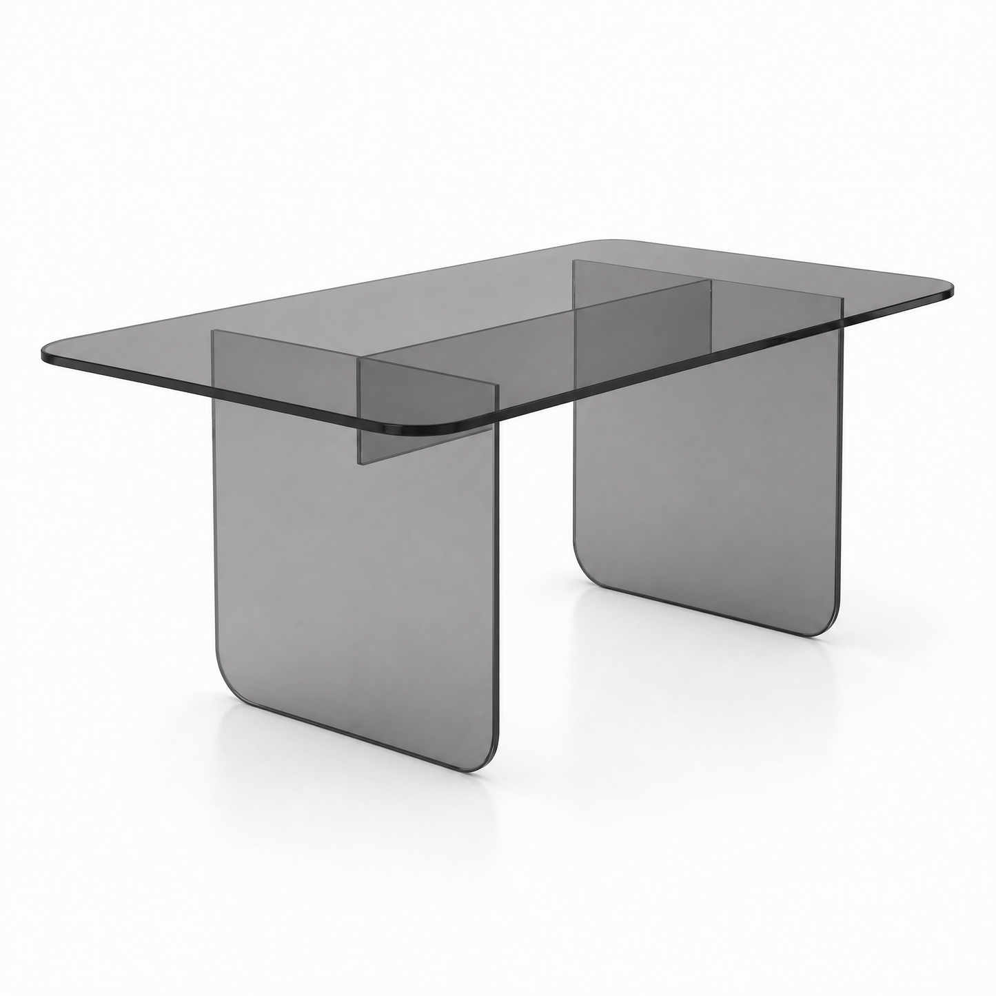 Frame Coffee Table - Charcoal Glass