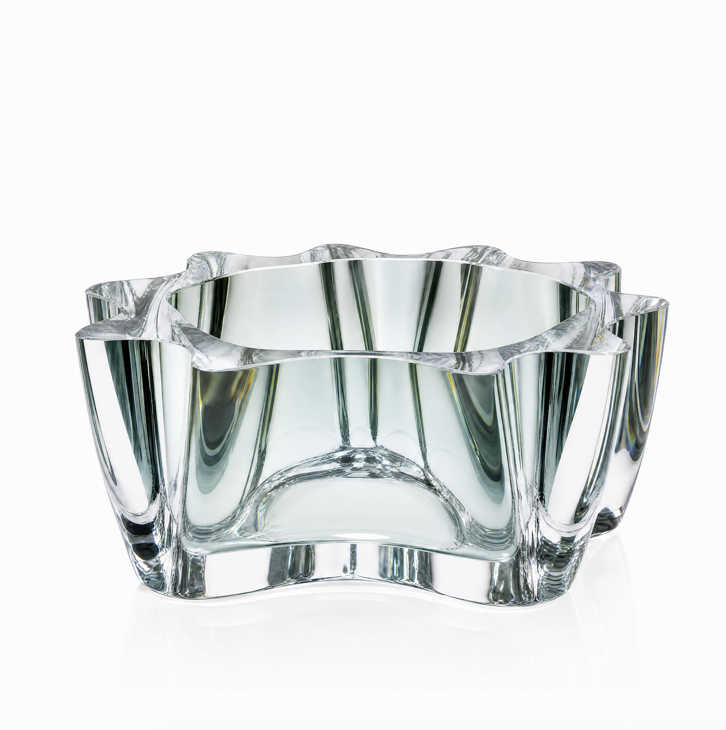 Fold Large Glass Bowl - Clear