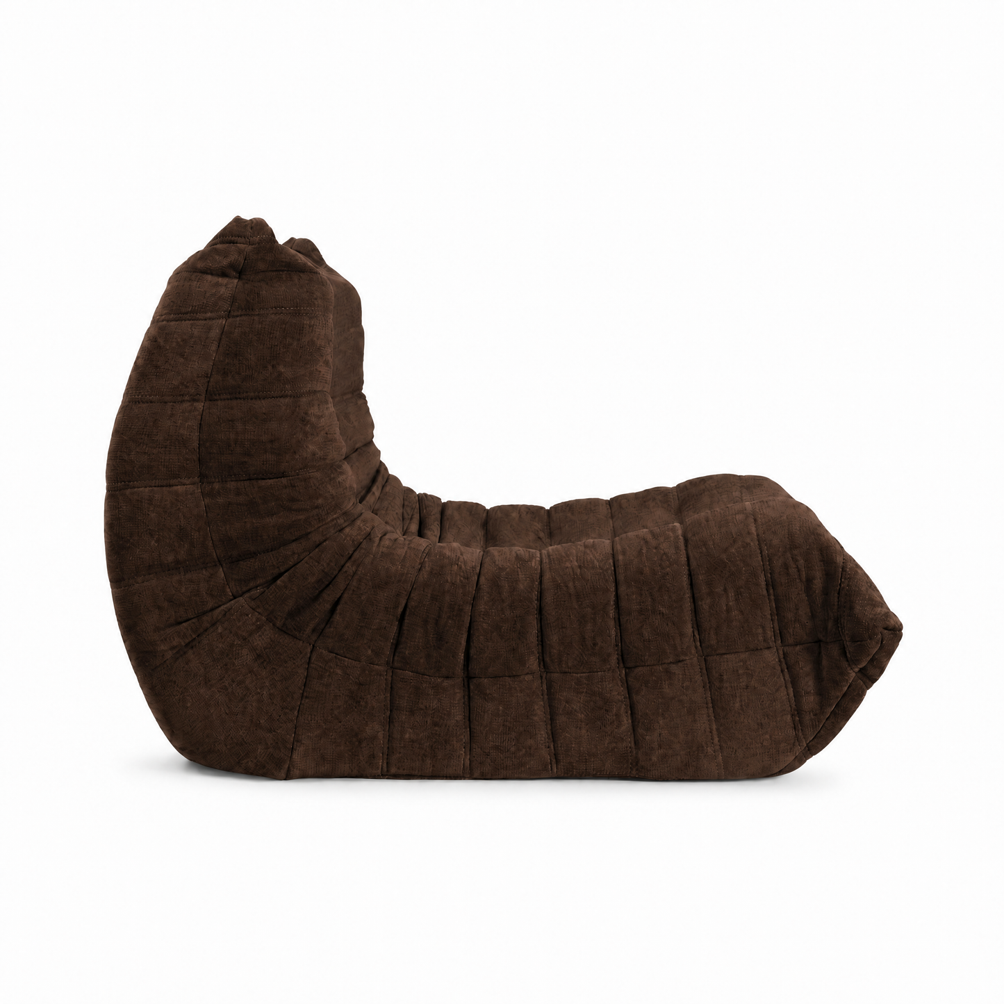 Plissé Fireside Chair in Espresso Brown