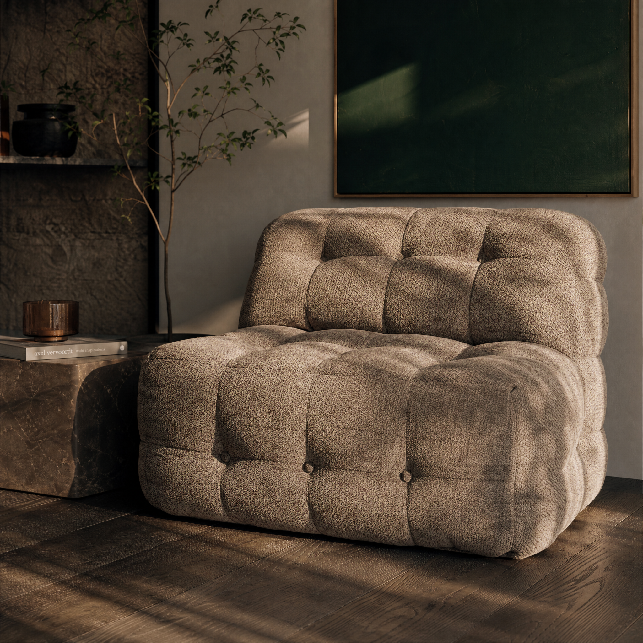 Form Lounge Chair in Warm Taupe